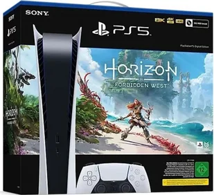 Sony Playstation 5 Digital + Horizon Forbidden West - Konsole Playstation - miniaturka - grafika 1
