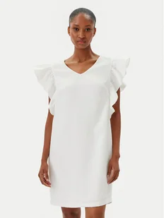 Fracomina Sukienka koktajlowa FR25SD1024W46001 Écru Regular Fit - Sukienki - miniaturka - grafika 1