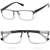 Okulary korekcyjne, oprawki, szkła - Okulary korekcyjne READBOOST SILVER +3,00 - miniaturka - grafika 1
