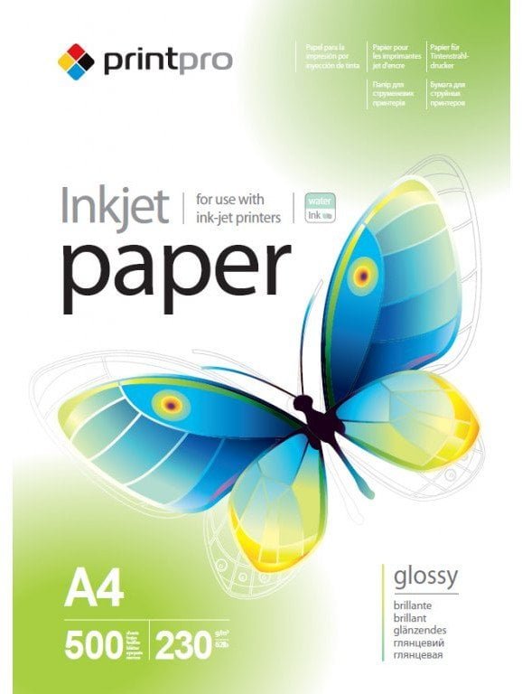 ColorWay PrintPro Glossy Photo Paper, 230g/m, A4, 500pcs. PGE230500A4