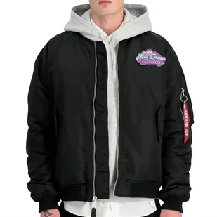 Kurtka Alpha Industries MA-1 Candy Crew 14814003 - czarna - Kurtki i kamizelki sportowe męskie - miniaturka - grafika 1