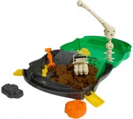 Masy plastyczne - Fun Sand Dino Zestaw z dinozaurami piasek kinetyczny 1,5kg + walizka - miniaturka - grafika 1