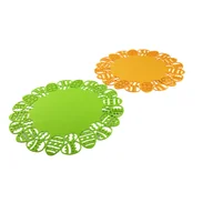 Obrusy i serwetki - Mata filcowa wielkanocna 38 x 38 cm żółty / zielony - miniaturka - grafika 1