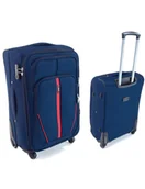 Walizki - Średnia walizka podróżna S-020 XL GRANATOWY - miniaturka - grafika 1