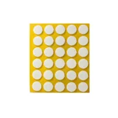 Meble modułowe i akcesoria - Podkładka filcowa samoprzylepna biała Ø15 30 sztuk ANDPOL - miniaturka - grafika 1