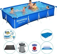 Baseny ogrodowe - Oferta basenowa - Bestway Fast Set 400x211x81 cm Rund - miniaturka - grafika 1