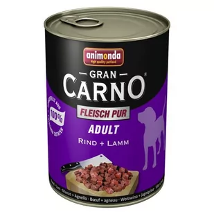 Animonda GranCarno Dorosłe Wołowina + Jagnięcina 400g 1110 - Mokra karma dla psów - miniaturka - grafika 2