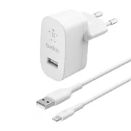 Ładowarki do telefonów - Ładowarka ścienna i kabel Lightning 12 W z certyfikatem MFI Belkin Boost Charge w kolorze białym - miniaturka - grafika 1