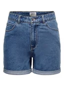 Spodenki damskie - shorts e bermuda donna only 15230571 vega medium blue denim - miniaturka - grafika 1