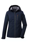 Kurtki damskie - Killtec Damska kurtka softshell / kurtka outdoorowa z kapturem KOS 89 WMN SFTSHLL JCKT; granatowa, 36, 39138-000 - miniaturka - grafika 1
