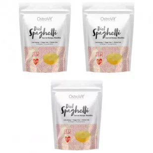 OstroVit Diet Spaghetti makaron konjac z karotenem Zestaw 3 x 400 g - Makaron - miniaturka - grafika 1