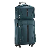 Walizki - Zestaw Walizka Średnia i Torba z Codury Zielony - miniaturka - grafika 1