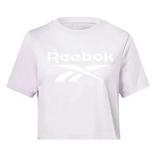 Koszulki i topy damskie - Reebok Damska koszulka Identity Crop, szara, S, szary, S - grafika 1