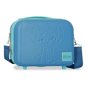 Joumma Disney Travelling with Stitch Nececer adaptowalny niebieski 29 x 21 x 15 cm twardy ABS 9,14 l 2,8 kg, niebieski, jeden rozmiar, krawat, możliwość dopasowania, NIEBIESKI, Jeden rozmiar, Nececer - Krawaty i muchy męskie - miniaturka - grafika 1