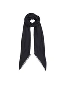 Apaszki i szaliki damskie - Calvin Klein Chusta Shiny Jacquard Monogram K60K612974 Czarny - miniaturka - grafika 1