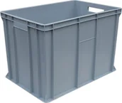 Pojemniki przemysłowe - Artech Pojemnik transportowy EURO 410 szary - miniaturka - grafika 1