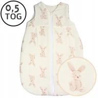 Śpiworki dla dzieci - ŚPIWOREK DO SPANIA MUŚLINOWY 56-62 LETNI 0,5 TOG BAWEŁNA100% PRODUKT POLSKI - miniaturka - grafika 1