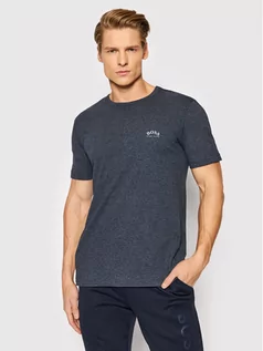 Koszulki męskie - Hugo Boss T-Shirt Curved 50412363 Granatowy Regular Fit - grafika 1