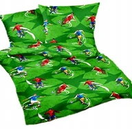 Pościel - pościel kora lux 220x220 + 2 poszewki K 342 piłkarze na murawie - miniaturka - grafika 1