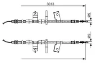 Linki hamulca postojowego - BOSCH Linka hamulcowa, 1 987 482 585 - Bezpłatny zwrot do 30 dni, największy wybór produktów. 1987482585 - miniaturka - grafika 1