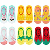 Skarpetki damskie - Zestaw 6x Skarpetki damskie kolorowe SOXO bawełniane stopki - 35–40 - miniaturka - grafika 1