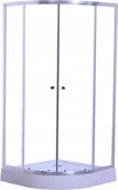 Kabiny prysznicowe - Savana Kabina prysznicowa półokrągła 90x90x195 cm - miniaturka - grafika 1
