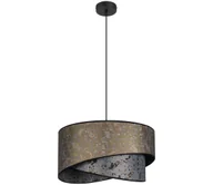 Lampy sufitowe - Żyrandol na lince REZO 1xE27/60W/230V szary/złoty - miniaturka - grafika 1