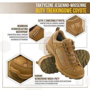 M-Tac - Buty Trekkingowe - Coyote - 1JJ115/6TPLV - Odzież taktyczna i umundurowanie - miniaturka - grafika 4