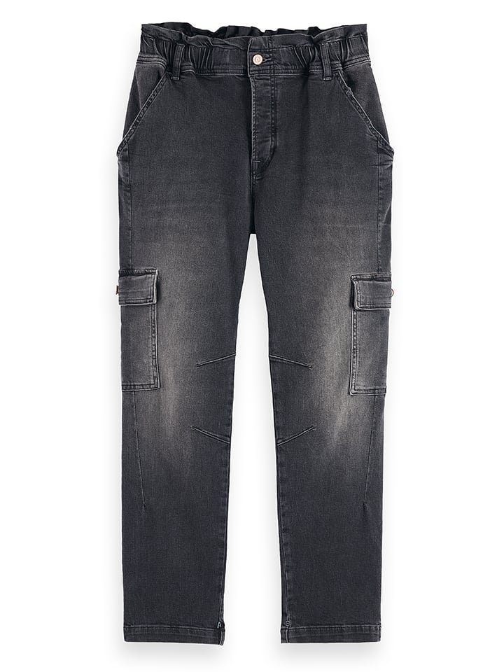 Scotch & Soda Bojówki dżinsowe w kolorze antracytowym