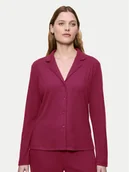 Piżamy damskie - Triumph Koszulka piżamowa Mix&Match 10225047 Bordowy Regular Fit - miniaturka - grafika 1