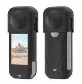 Akcesoria do kamer sportowych - Puluz Dekielek Na Obiektyw + Obudowa Silikonowa Osłona Ochrona Do Insta360 X5 / X 5 / Pu757b - miniaturka - grafika 1