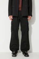 Spodnie męskie - Alpha Industries spodnie Jet Pant męskie kolor czarny proste 101212.03 - miniaturka - grafika 1