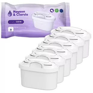 10x Haysen & Clarvis AquaDew filtr/wkład wody do dzbanków: Brita, Aquaphor, Wessper, Dafi (ZAMIENNIK) - Wkłady filtrujące - miniaturka - grafika 1