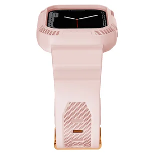 Kingxbar CYF106 2w1 pancerne etui Apple Watch SE, 8, 7, 6, 5, 4, 3, 2, 1 (41, 40, 38 mm) z paskiem różowe - Akcesoria do smartwatchy - miniaturka - grafika 9