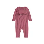 Kombinezony dla dzieci - KOMBINEZON DZIANINOWY DLA NIEMOWLĄT ROZMIAR 86 12-18 MIESIĄCE RÓŻOWY - miniaturka - grafika 1