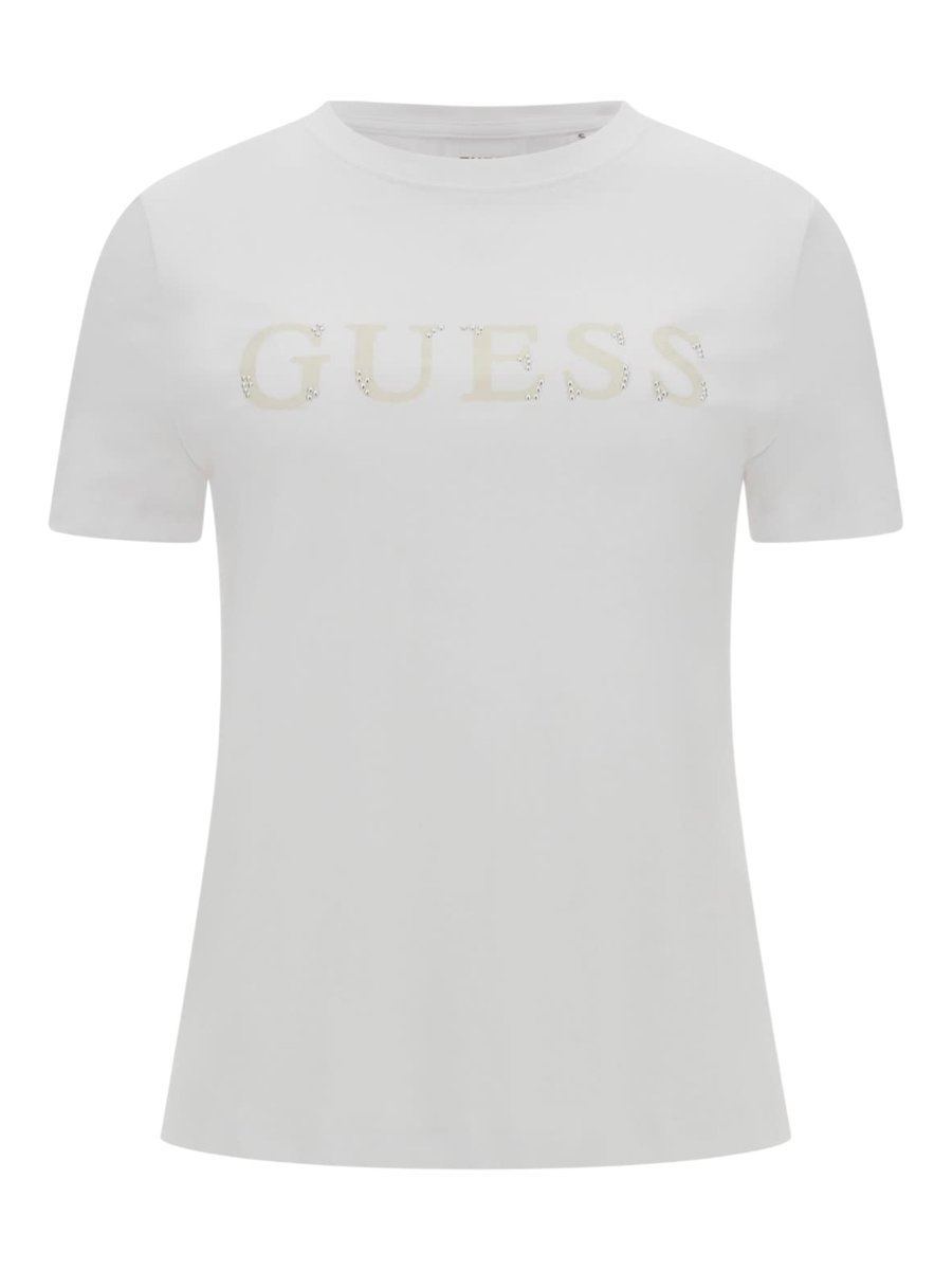GUESS KOSZULKA DAMSKA CLELIA SS T-SHIRT BIAŁA r.M