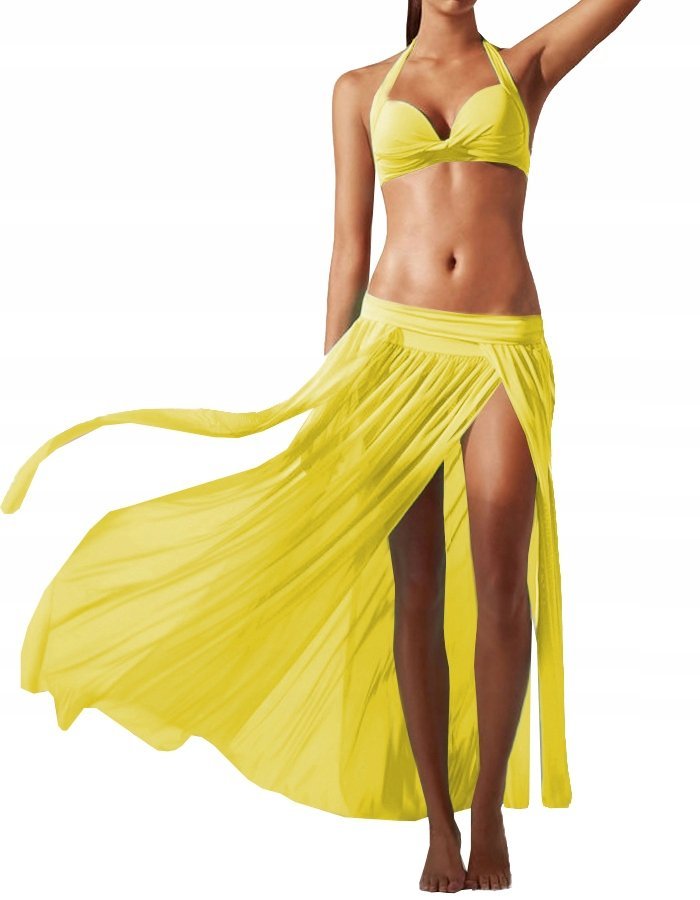 Zwiewna Długa Spódnica Damska Letnia Spódniczka Tiulowa Maxi Plażowa Kolory