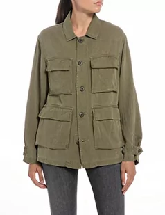 Replay Damska kurtka W7576A, 962 Light Khaki, M, 962 LIGHT KHAKI, M - Kurtki damskie - miniaturka - grafika 1