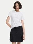 Koszulki i topy damskie - Desigual T-Shirt Daisy 24WWTK01 Biały Slim Fit - miniaturka - grafika 1