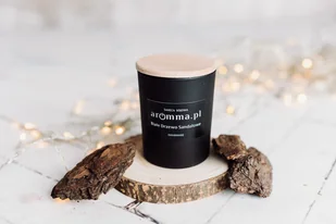 Świeca Sojowa 100% Białe Drzewo Sandałowe 300 Ml Z Wieczkiem - Aromma - Świece - miniaturka - grafika 1