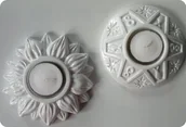 Akcesoria rzeźbiarskie - Forma do odlewów gipsu,  świeczniki - kwiatek i motywy religijne, 2 elementy - miniaturka - grafika 1