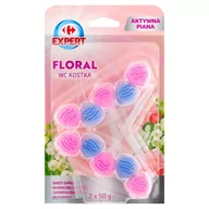 Środki do WC - Carrefour Expert Floral WC Kostka 2 x 50 g - miniaturka - grafika 1