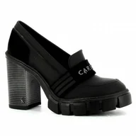 Mokasyny damskie - Mokasyny damskie na obcasie CARINII - Carinii - miniaturka - grafika 1