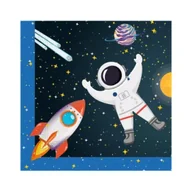 Dekoracje sali - Serwetki papierowe Rocket Space 33x33cm 20szt - miniaturka - grafika 1