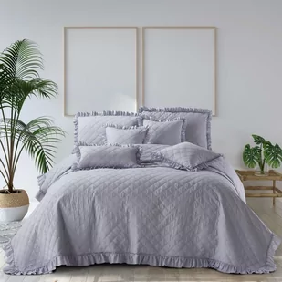 Narzuta 160 x 220 Pikowana Dwustronna Ruffy Szary - Narzuty Narzuta 160 x 220 Pikowana Dwustronna Ruffy Szary - Narzuty - miniaturka - grafika 1