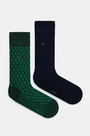 Skarpetki męskie - Tommy Hilfiger skarpetki 2-pack męskie kolor granatowy 701229839 - miniaturka - grafika 1