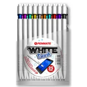 Długopisy - MICRO DLUGOPIS AUT TOUCH WHITE TUB A 25 Eurotrade-5906910823645 - miniaturka - grafika 1