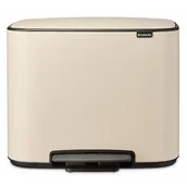 Kosze na śmieci - Brabantia Kosz na śmieci Bo 36 l jasnobeżowy pedałowy 201622 - miniaturka - grafika 1