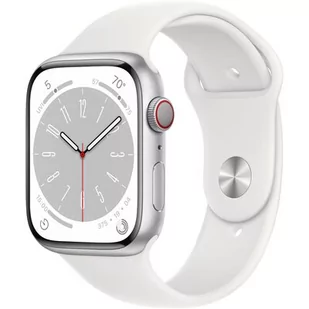 Apple Watch 8 Cellular 45mm Biały - Smartwatch - miniaturka - grafika 1