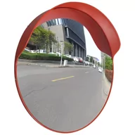 Wyposażenie miejsc publicznych - vidaXL vidaXL Convex lustro drogowe 60 cm pomarańczowy plastik - miniaturka - grafika 1